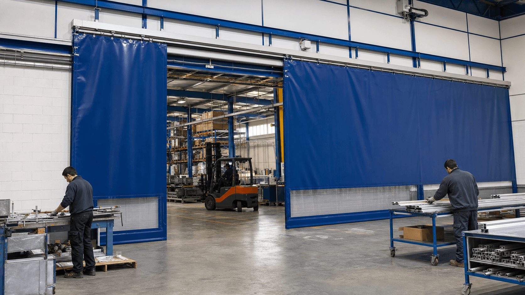 Instalaciones propias de fabricacion de Lonas Cobel en Madrid